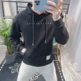 thumbnail image 2 of Sudadera con capucha de algodón ajustada para hombre, novedad, ofertas de ropa, estilo coreano, diseñador, otoño, overfit, sin marca, divertida, 2 of 4