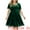 Green, variant on DARING DIVA Plus Size Velvet Lace Trim Short Sleeve Party Dress 4X Burgundy
