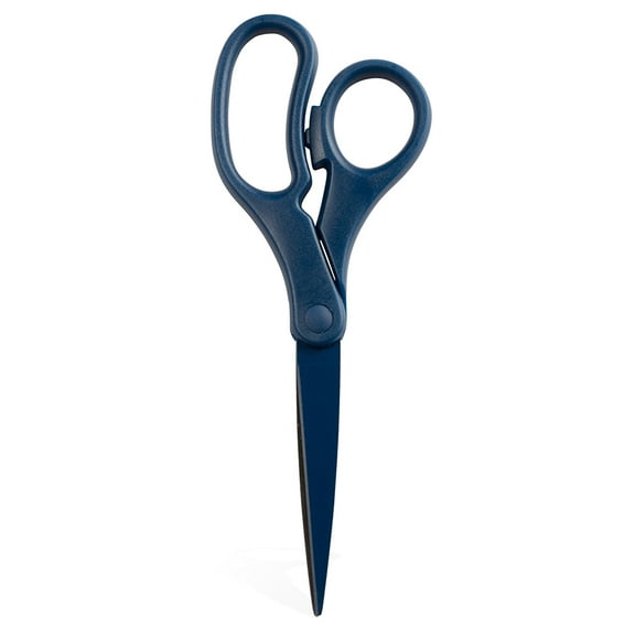 JAM Paper Multi-Purpose Precision Scissors, 8 inch, Navy Blue, 1/Pack
