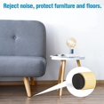 thumbnail image 5 of 80 Felt Furniture Glides (Black, Diameter 2.5cm, Thickness 2mm), Floor Protectors, Self Adhesive Furniture Glides for Chairs, Thick Legs, Anti-Scratch Felt Glides for Tables, Sofas, etc., 5 of 5