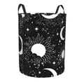 thumbnail image 2 of Fotbe Crescent and Stars Laundry Basket with Handles, Waterproof Large Laundry Hamper, Wash Bag for Corner Dorm, Rolling Laundry Basket with Handles-Medium, 2 of 8