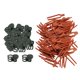 thumbnail image 4 of Abrazaderas para plantas de jardín, clips fijadores para plantas, clips organizadores de cables multiusos, 300 piezas rojo, 4 of 9