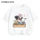 thumbnail image 3 of Conjunto de camiseta de Hello Kitty para niños y niñas, ropa holgada de manga corta Y2K, Top con estampado oscuro para mujer, ropa dulce Harajuku, 3 of 7