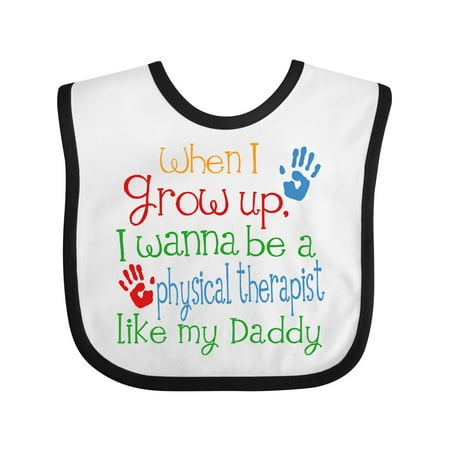 

Inktastic Physical Therapist Like Daddy Gift Baby Boy or Baby Girl Bib