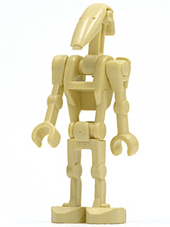 2x Lego 59230 arm stretched straight BATTLE DROID DARK ORANGE 6035610