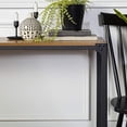 thumbnail image 3 of Walker Edison Declan Urban Industrial Angle Iron and Wood Entry Table, 44 Inch, Barnwood, 3 of 5