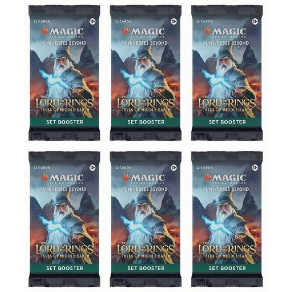 6 Packs MTG Set Booster Pack Lot MTG Lord of the Rings Tales of the Middle-Earth