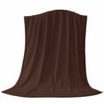 thumbnail image 6 of Brown Pure Color Blanket Soft Cozy Warm Throw Blanket for Couch, Plush Fuzzy Flannel Fleece Blankets for Sofa, Aesthetics Contemporary Luxury Bed Blankets Lightweight Gifts for Women, 30"x40", 6 of 9