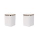 thumbnail image 2 of Cubo de basura ABS Monstrate Contenedor de residuos elegante y eficiente 2Conjunto blanco, 2 of 6
