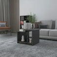 thumbnail image 4 of Black Coffee Table with 3-Shelf Open Storage | Sleek Black Design, 4 of 6