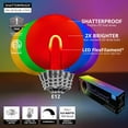 thumbnail image 3 of Wintergreen Lighting Shatterproof FlexFilament LED G50 Multicolor String Light Bulbs, 5-Pack, E12 Base, 3 of 4
