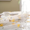 thumbnail image 5 of Namzi Floral Embroidery Lace Tablecloth Embroidered Lace Table Cover Overlay for Party Wedding Kitchen Dining Home Decorations (Yellow, 59"x59"), 5 of 5
