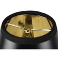 thumbnail image 4 of Set of 6 Black Parchment Gold-Lined Chandelier Candle Clip Lamp Shade 3x6x5, 4 of 4