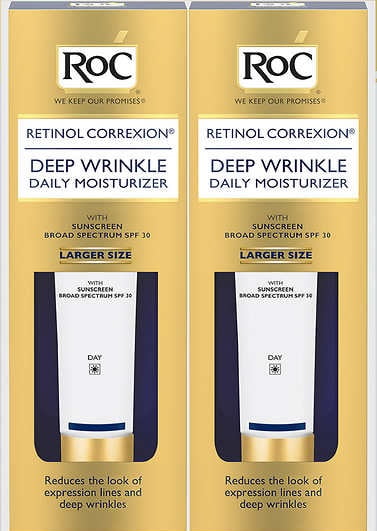 roc retinol correxion deep wrinkle daily moisturizer spf 30