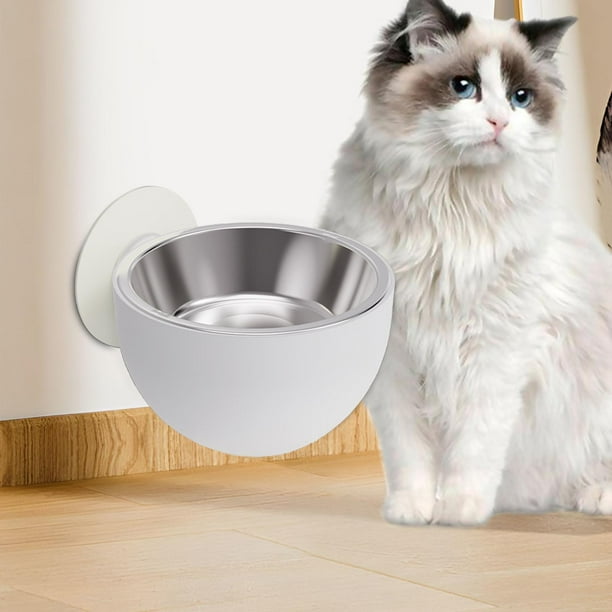 Gazechimp Elevated Cat Bowl Wall Mounted Cat Food and Water Dish Bowl Hanging Puppy Pet Feeding Bowls Travel Space Saving Water Bowl for Dogs Cats