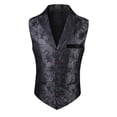 thumbnail image 5 of Yaoyar Men Fashion Suit Vest Printing With Detachable Pockets Formal Dress Waistcoat For Tuxedo Wedding Party Business Waistcoat Leisure Top, 5 of 8