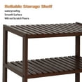 thumbnail image 7 of Hofitlead 3-Tier storage Shelf，27'' Bamboo Display rack, Plants Rack,Brown, 7 of 7