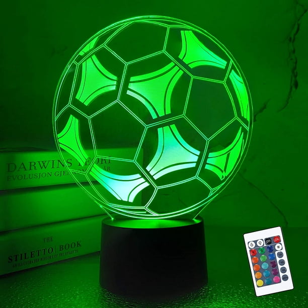FYBTO Enfants 3D Football Lampe Football Night Light Optique