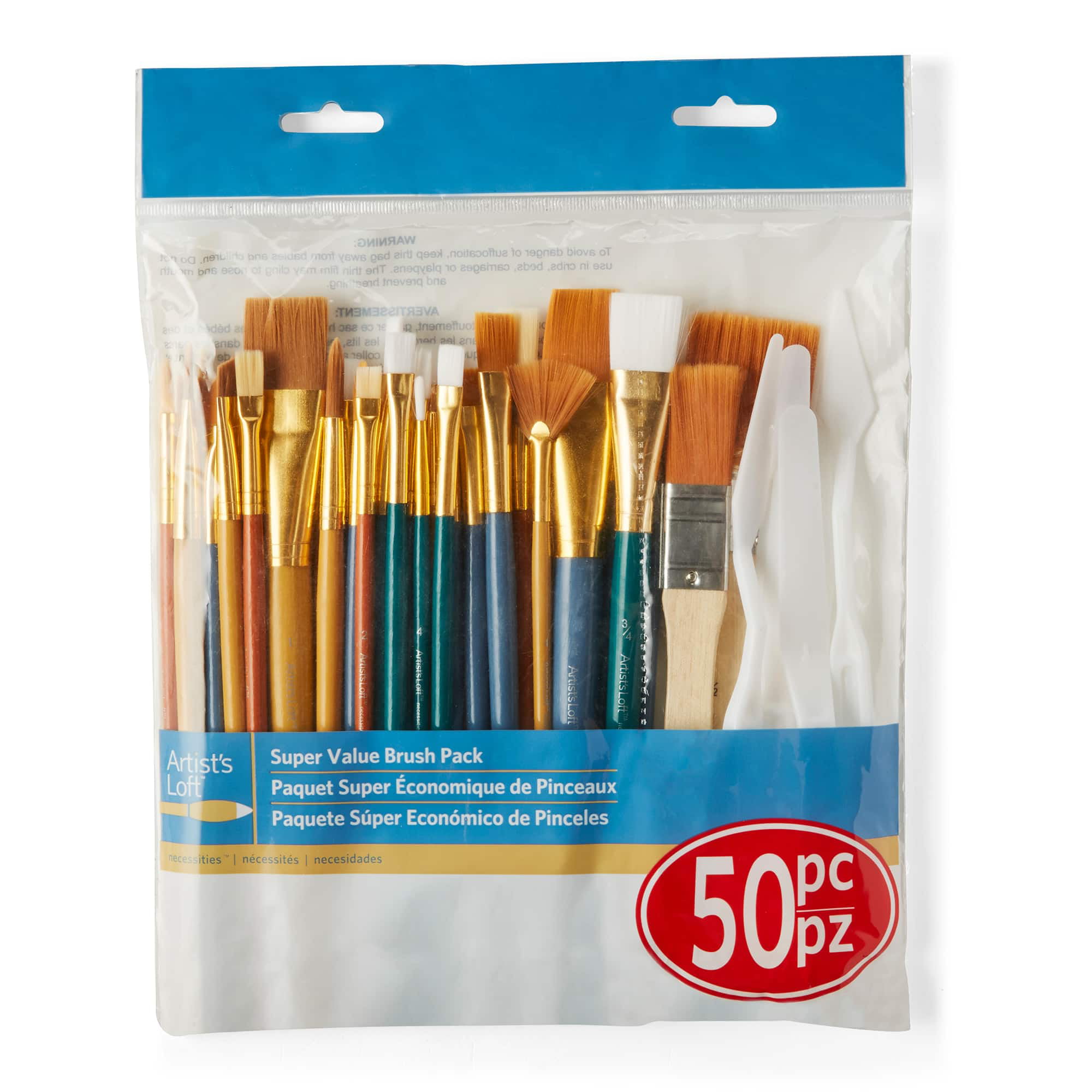 Value Food Safe Paint Brush Set. 5 Pack