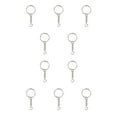 thumbnail image 4 of Key Chain Rings Screw Locking Hanging Parts. Hook Link Car Keys Split Hanging Parts Tools Loops Jewelry Making Accessories smooth ring, 4 of 8