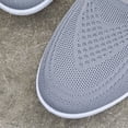thumbnail image 6 of Duqingm Comfortable Flats Womens Slip on Walking Shoes Breathable Sock Shoe Non-Slip Mesh Casual Sneakers Grey,6.5, 6 of 7
