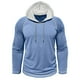 thumbnail image 5 of pstuiky camisas de hombre de manga larga, Camisa básica de manga larga con cuello redondo y transpirable de color sólido a la moda informal para hombre tops de invierno para hombre m, 5 of 7