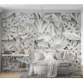 thumbnail image 7 of Tiptophomedecor Abstract Wallpaper Wall Mural - Alabaster Garden, 7 of 7