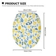 thumbnail image 6 of SEANATIVE Lemon Toilet Seat Covers for Bathroom Toilet Lid Cover Elongated Oval Round Toilet Seat Lid Cover Oblong Soft Fabric Toilet Seat Cover, Soft and Absorbent, 6 of 6