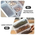thumbnail image 4 of SHISUYAN 3Pcs Transparent Bread Box Toast Storage Box Bread Container Cake Box Refrigerator Bread Box, 4 of 9