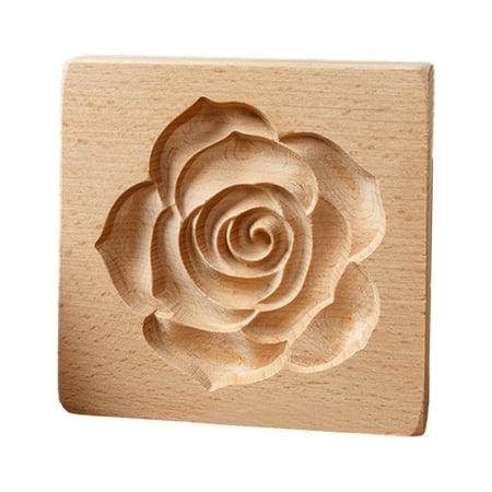 

DISHAN Non-stick Biscuit Mold Wooden Cookie Mold Wooden 3d Cookie Mold Animal Flower Snowflake Santa Food Grade Non-stick