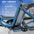 thumbnail image 2 of Ancheer 24" Folding Electric Tricycle,Peak 500W 3-Wheel Electric Bike For Adults,48V/499Wh Removable Battery UL2849 Certified,15.5Mph Step-Thru E-trike,Cargo Motorized Tricycle, 2 of 11