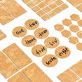 thumbnail image 2 of Amdohai 3 Sheets High Viscosity Wood Stickers Self-Adhesive Label Sticker Blank Sticker 4pcs/Sheet for Home Office Organization, 2 of 8