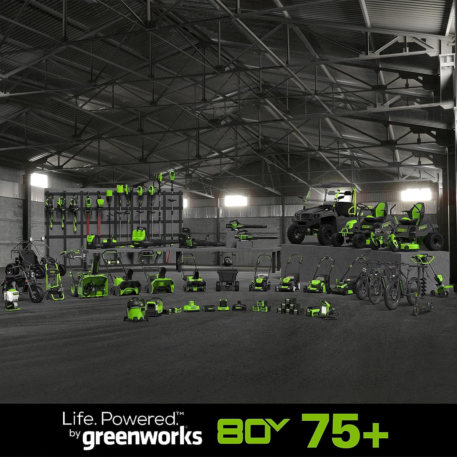 Greenworks 80V 16" Brushless Cordless Chainsaw Great For Tree Felling, Limbing, Pruning, and Firewood / 75+ Compatible Tools, Tool Only