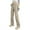 Khaki, variant on Women's Pants Daily High Waist Street Loose Cargo Pants Pockets Jeans Khaki Loose Pants for Women L