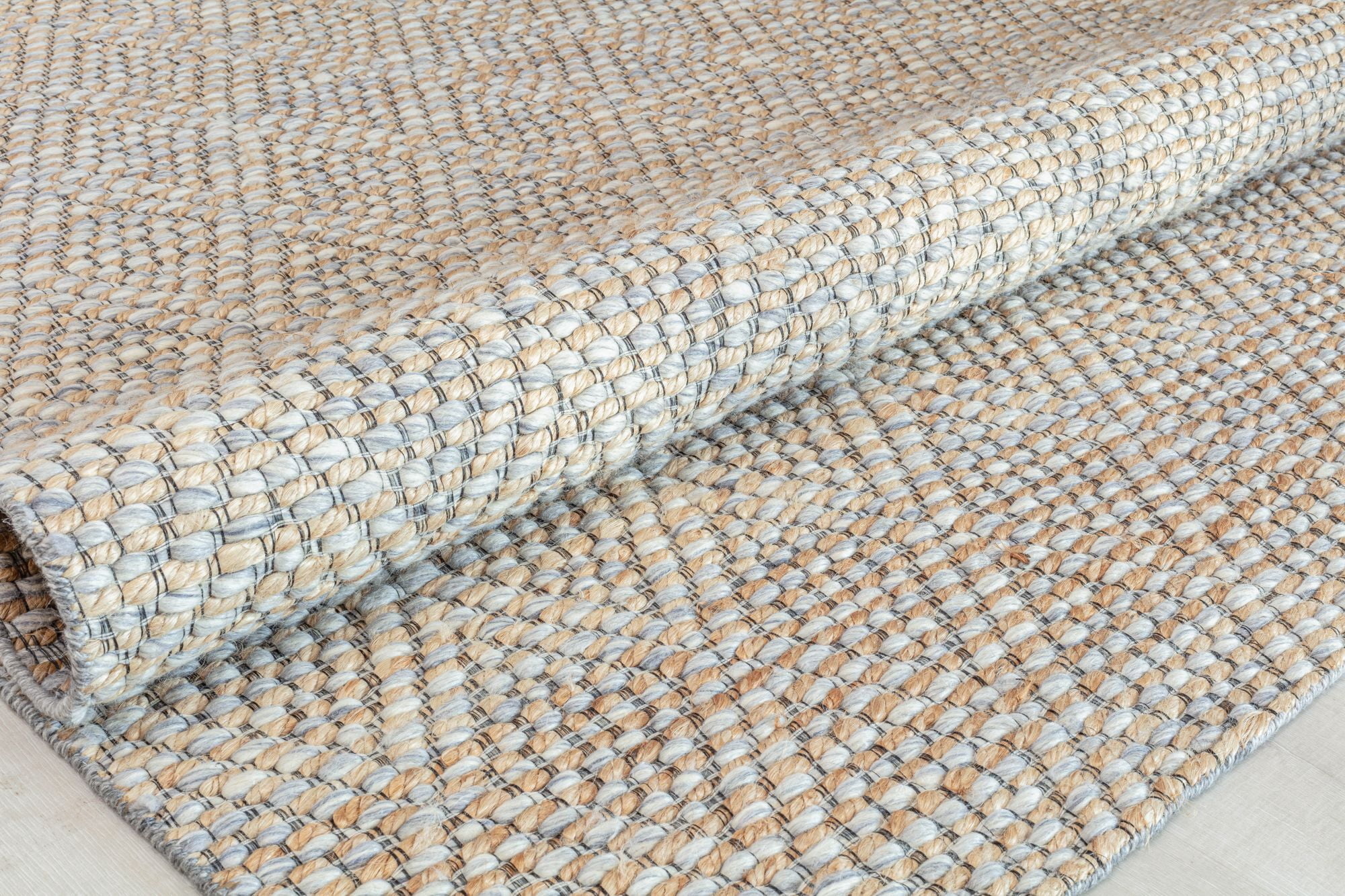 Rugs America Double Diamond DB10A Textured/Diamond Farmhouse Cream Area Rug, 8’0”x10’0”
