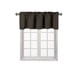 thumbnail image 1 of Cenefa marrón TVLO-18, opaca, térmica, para ventana, con bolsillo para varilla, para cocina y baño, tamaño 54" de ancho x 18" de largo, ideal para oscurecer habitaciones con ventanas cortas., 1 of 3