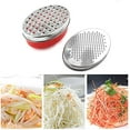 thumbnail image 5 of Cheese Grater Two Side Vegetable Slicer Stainless Steel Potato Shredder with Container Use for Carrots Cucumbers Onion Potato$$Home Decor, Kitchen, & Other, 5 of 7
