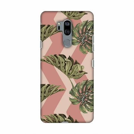 Back On The Case LG G7 Case, LG G7 ThinQ Case, Slim Fit Handcrafted Designer Printed Snap on Hard Shell Case Back Cover - The Rusty One - Pink And Coral ()