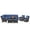 Brown/Blue, variant on Bellefurn 7 Piece Outdoor Wicker Patio Furniture Set with Swivel Rocking Chairs,Outdoor Sectional Sofa Set L-Shaped Sectional Sofa with Ottomans,Rattan Conversation Set for Backyard Porch Garden