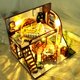thumbnail image 2 of Wooden Doll Houses DIY Cottage Banxia Dutch Handmade Model Assembly Toys Toys For Children Birthday Gifts heqiyong LED, 2 of 2
