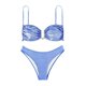 thumbnail image 1 of Gibobby Conjunto de Bikini para Mujer Bikini de cintura alta para mujer, diseño en forma de U, conjunto de Bikini con cordones, traje de baño, ropa inter(Azul,X-CH), 1 of 5