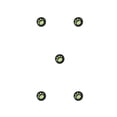 thumbnail image 1 of Sidaley Grips Caps Cómodo Útil Forma de pata de gato Thumbstick Cover Controller Accesorios Suministros de videojuegos verde sobre negro Type2 NO2, 1 of 4