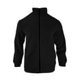 thumbnail image 3 of Iugvhana Sherpa Fleece Jackets for Men Full Zipper Stand Collar Winter Warm Thicken Fluffy Fuzzy Jacket with Zip Pocket Black XXL, 3 of 7