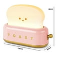 thumbnail image 2 of Luz para tostadora, pequeña luz recargable para decoración de mesa, linda forma de tostadora, 2 of 6