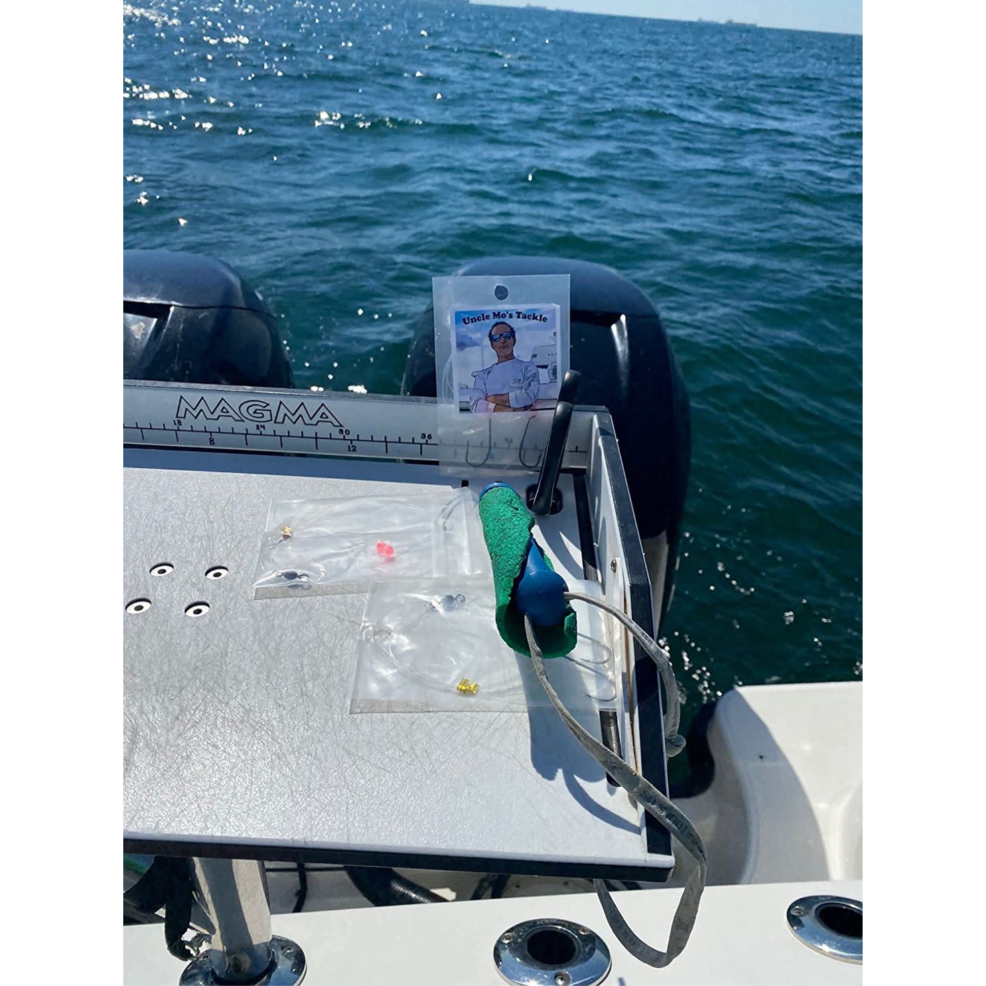 Sea Bass Rig  10 Pack - Hi/Lo – Mustad Size 3/0 Bait Hook - 60lb Heavy Duty - Hand Tied - Fluke & Porgy with 80lb Swivel & Sinker Loop at The Bottom