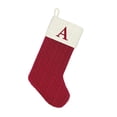 thumbnail image 4 of St Nicholas Square Monogram Christmas Stocking, Knit Red Letter A, 21 in, 4 of 7