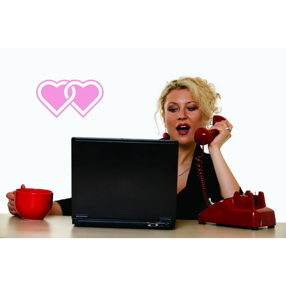 New Wall Ideas Two Hearts Design 10x20 Inches