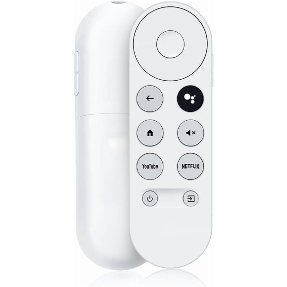 Voice Remote Replacement Control(Remote Only) Fit for Google Chromecast 4K Streaming Media Player Chromecast Remote Replacement for Google TV GA01919-US GA01920-US GA01923-US White