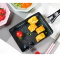 thumbnail image 3 of Non-stick Cooking Pan Multi-functional Breakfast Skillet Griddle Pan Pancake Making Pan for Home Restaurant (Black), 3 of 4