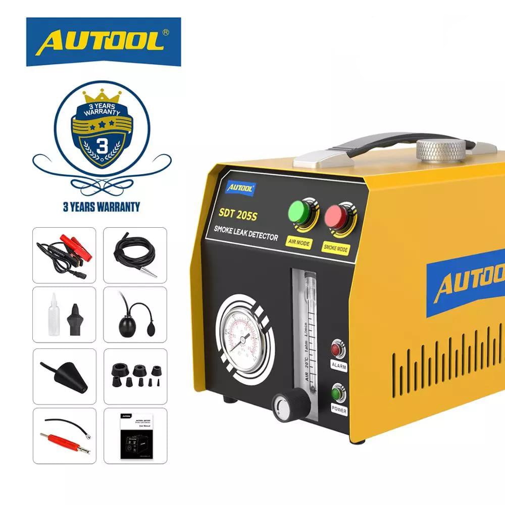 AUTOOL Dual Modes EVAP Vacuum Automotive Smoke Machine Leak Detector Diagnostic Tester for All Vehicles 